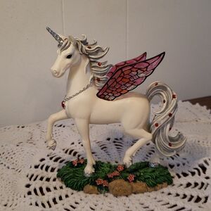 Hamilton Collection "Ruby Regalia" - Jeweled Reflections Unicorn Collection